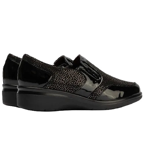 Pitillos Μοκασίνι Shiny 10020 Μαύρο