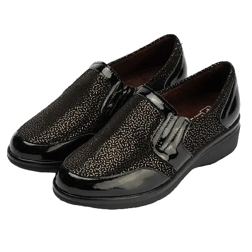 Pitillos Μοκασίνι Shiny 10020 Μαύρο