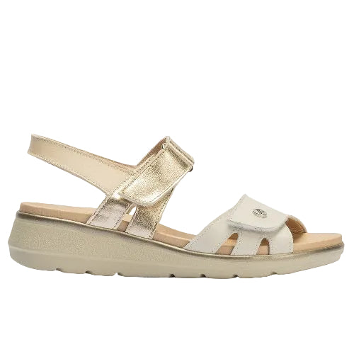 Pitillos Πέδιλο Glacio 20113 Λευκό-Μπεζ-Χρυσό