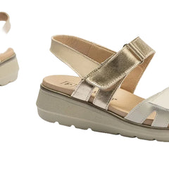 Pitillos Πέδιλο Glacio 20113 Λευκό-Μπεζ-Χρυσό