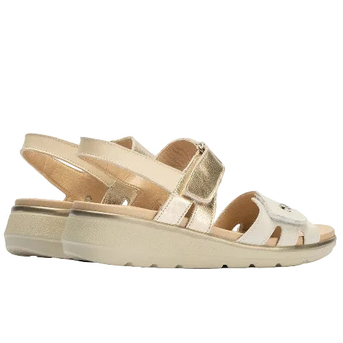 Pitillos Πέδιλο Glacio 20113 Λευκό-Μπεζ-Χρυσό