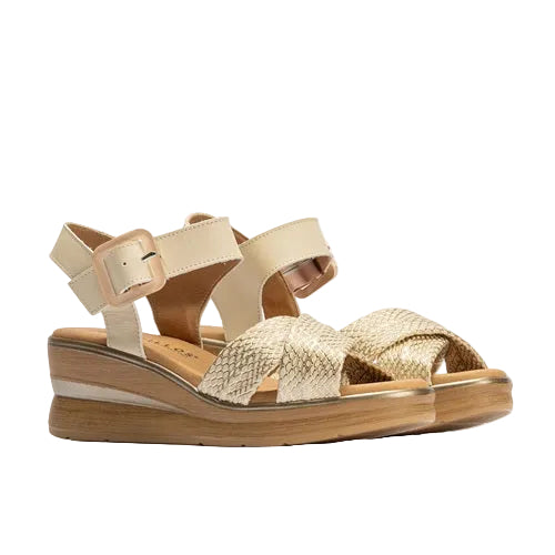 Pitillos Πέδιλο Marinel 10355 Μπεζ-Χρυσό