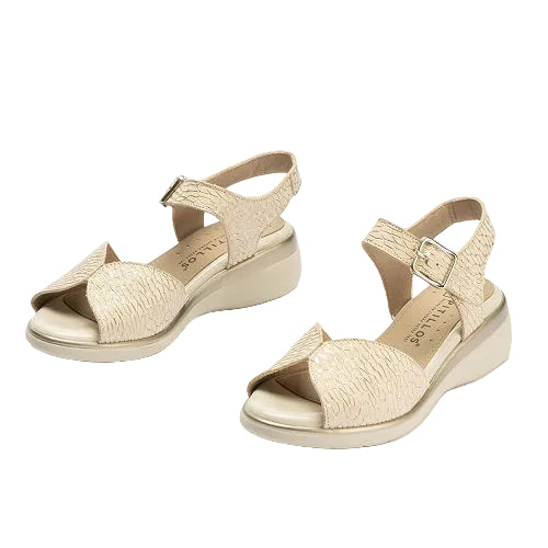 Pitillos Πέδιλο Thalia 10343 Μπεζ-Χρυσό