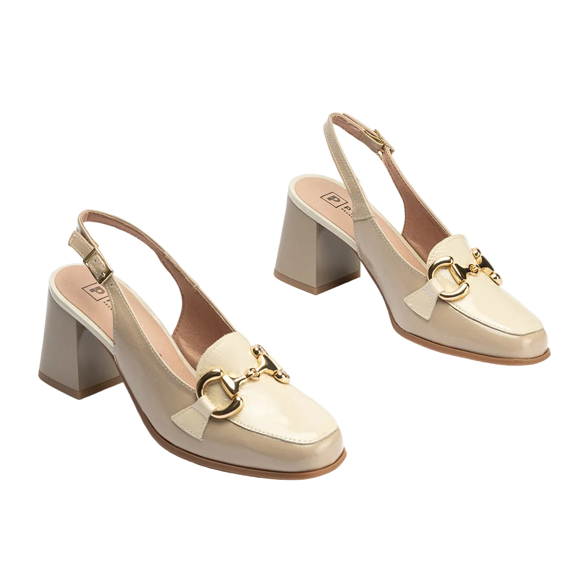 Pitillos Πέδιλο Violeta 5795 Mπέζ- Γκρι Λουστρίνι