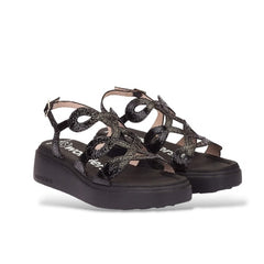 Wonders Comfort Πέδιλο Heaven 03 A-4503 Μαύρο Λουστρίνι