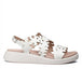 Wonders Comfort Πέδιλο Mar 51 C-6551 Off White Λουστρίνι