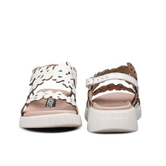 Wonders Comfort Πέδιλο Mar 51 C-6551 Off White Λουστρίνι