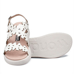 Wonders Comfort Πέδιλο Mar 51 C-6551 Off White Λουστρίνι